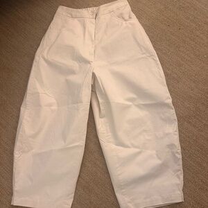Cordera curved pocket pants - off white